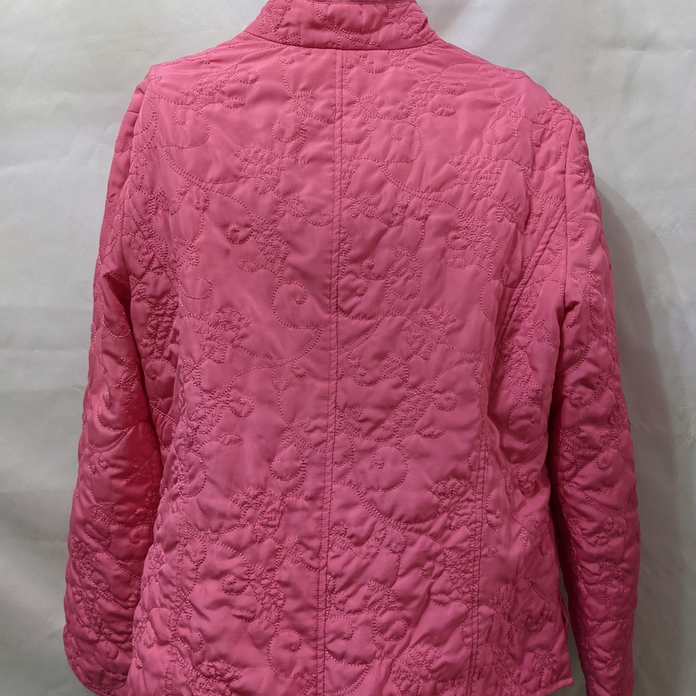 Kim Rogers Signature size med pink quilted jacket. - Picture 3 of 6